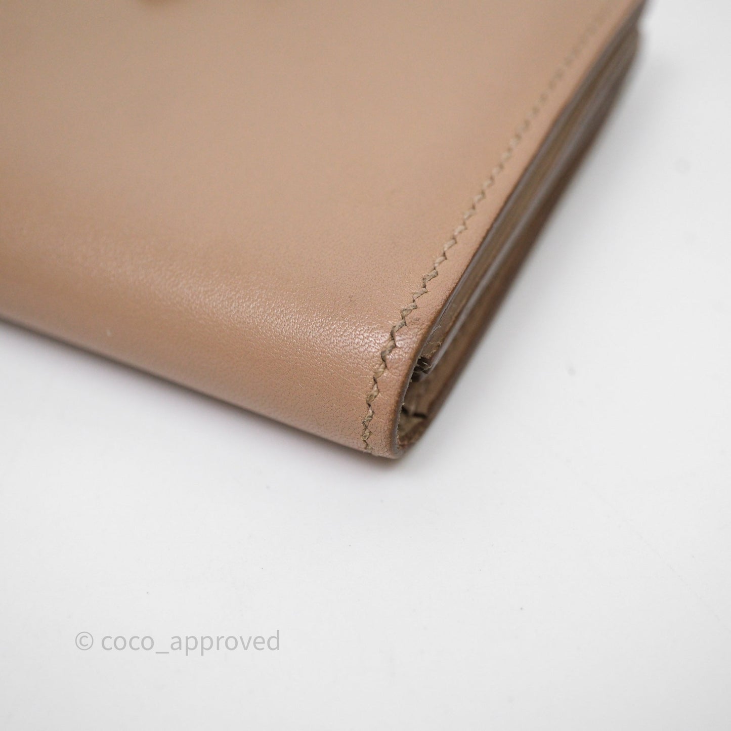 Hermès Bearn Card Holder Taupe 16 Swift Palladium Hardware