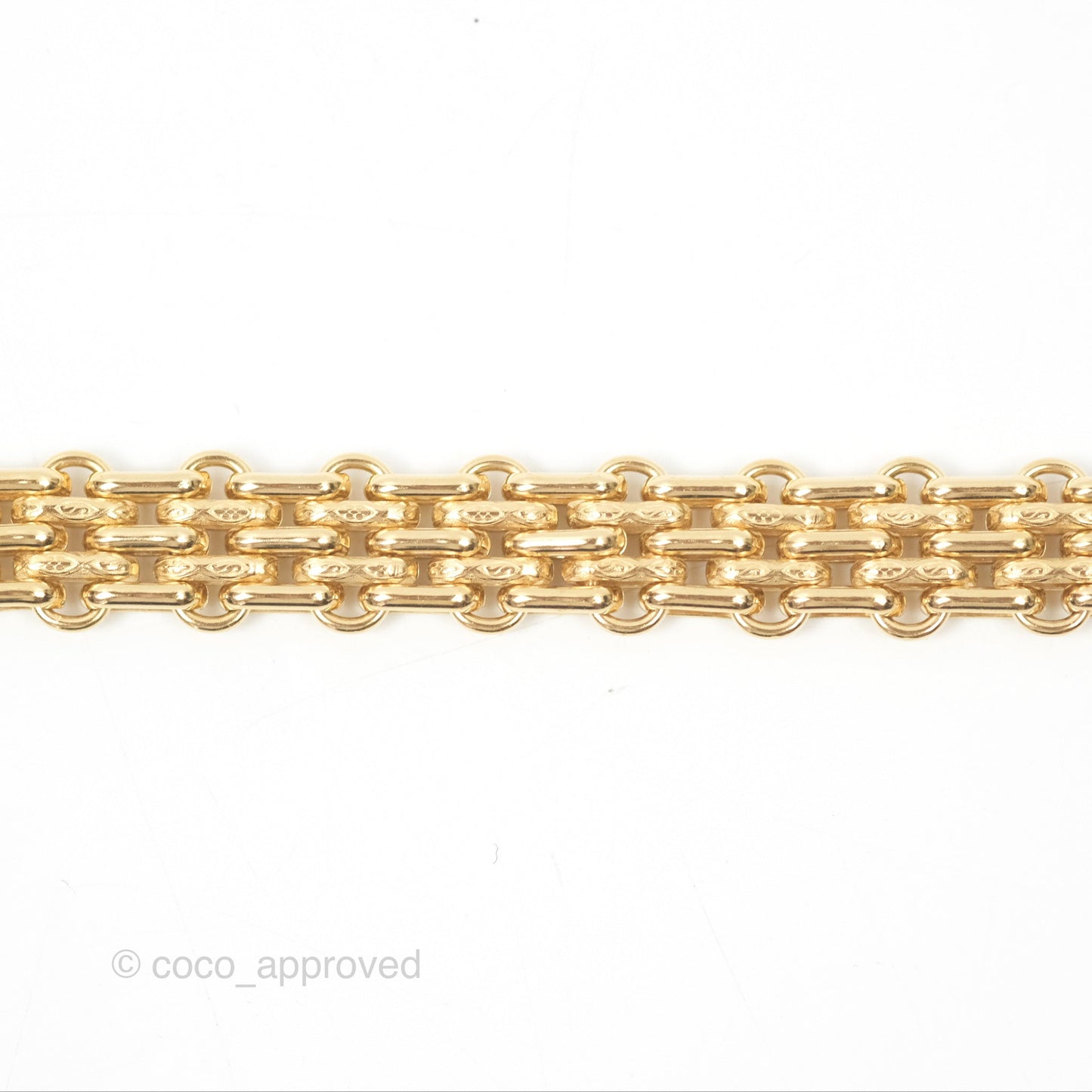 Chanel Crystal Logo Choker Gold Tone 20A
