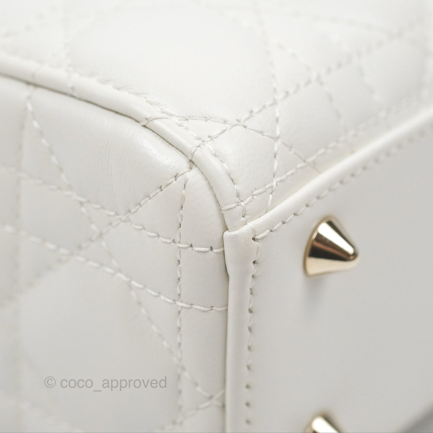 Christian Dior Small Lady Dior My ABCDior Bag Latte Cannage Lambskin