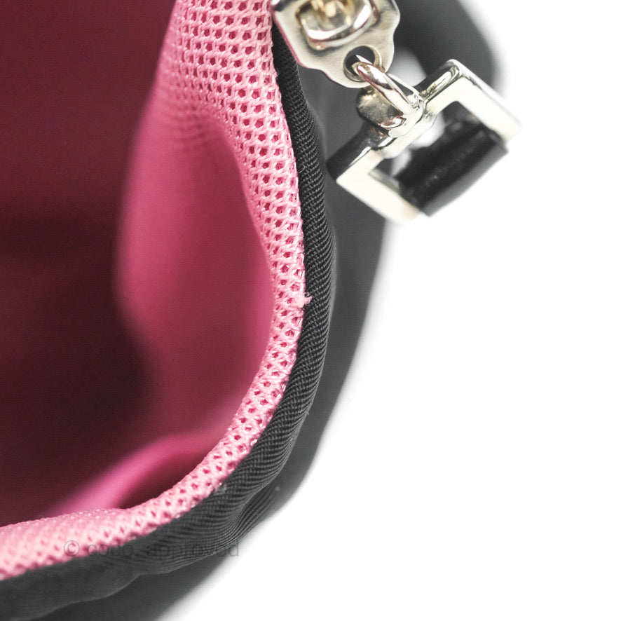 Prada Vintage Small Tessuto Hobo Bag Black Nylon