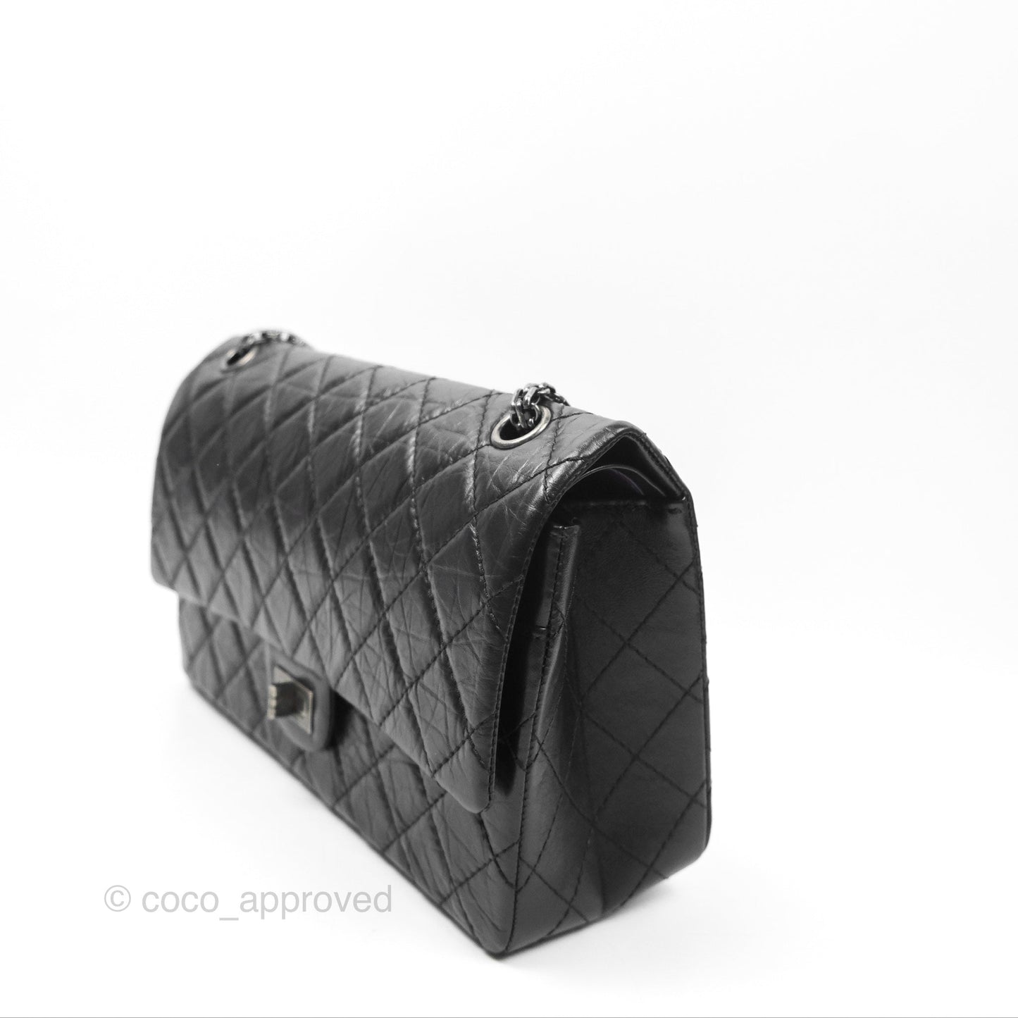 Chanel Reissue 226 Quilted Black Aged Calfskin Ruthenium Hardware