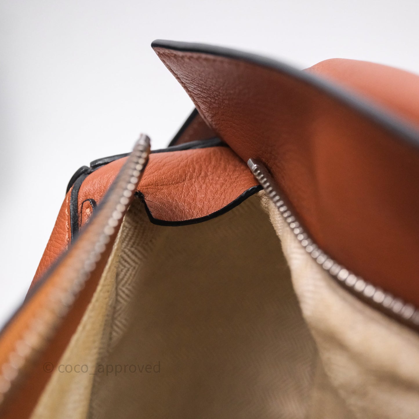 Loewe Small Puzzle Bag Tan Calfskin Silver Hardware