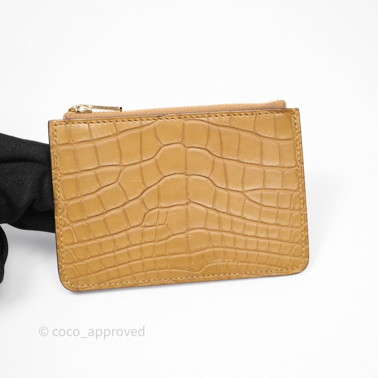 Hermès Roulis Slim Wallet Matte Alligator Mississippiensis Kraft 2H Gold Hardware