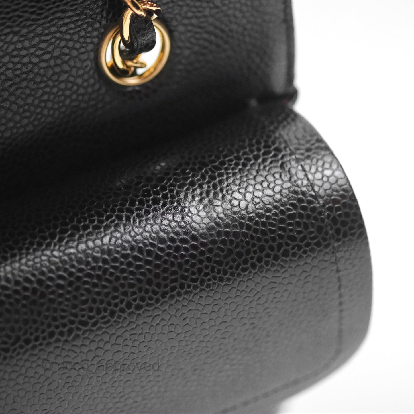 Chanel Classic M/L Medium Flap Quilted Black Caviar Gold Hardware