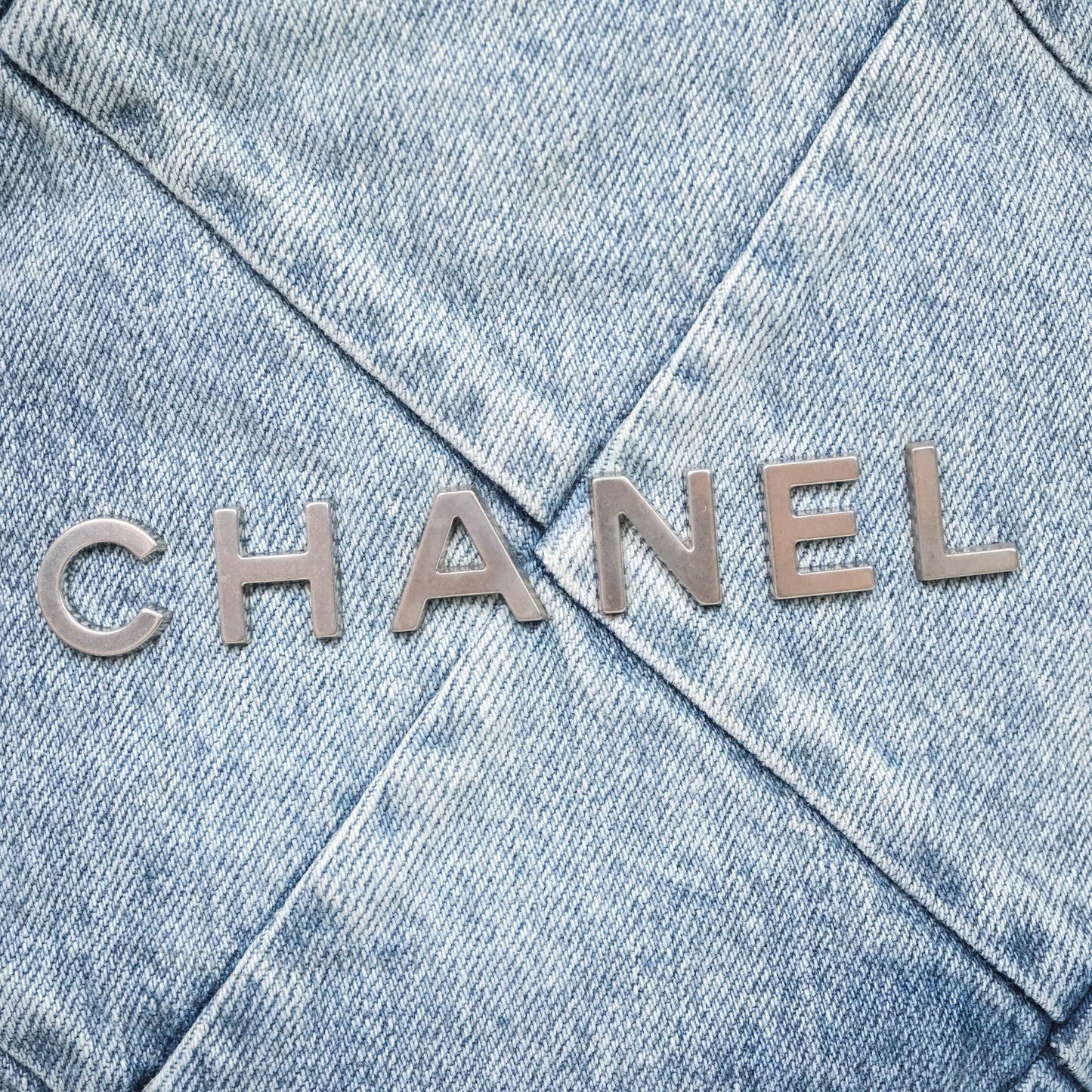 Chanel 22 Small Backpack Blue Denim Ruthenium Hardware