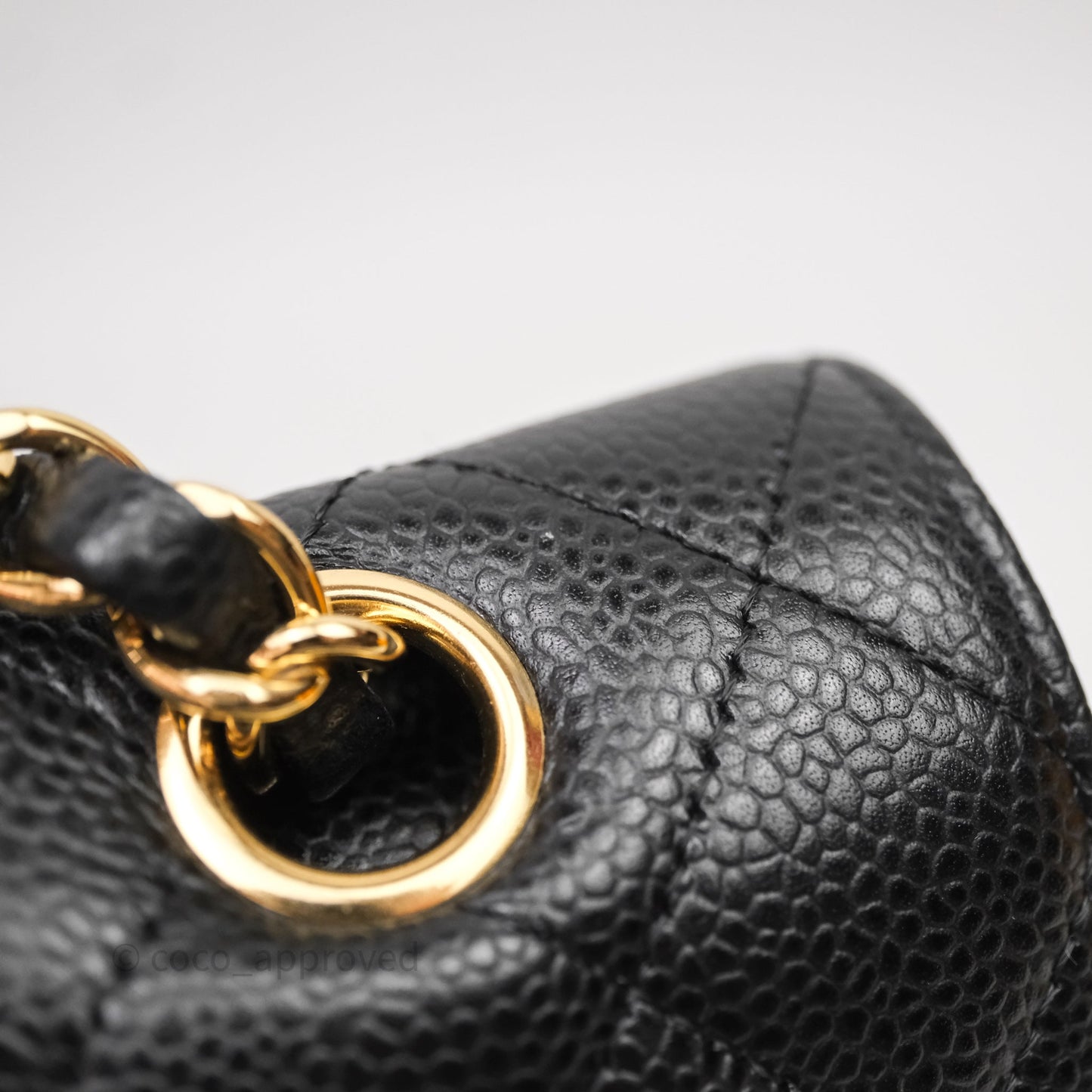 Chanel Medium Classic Flap Quilted Black Caviar Gold Hardware