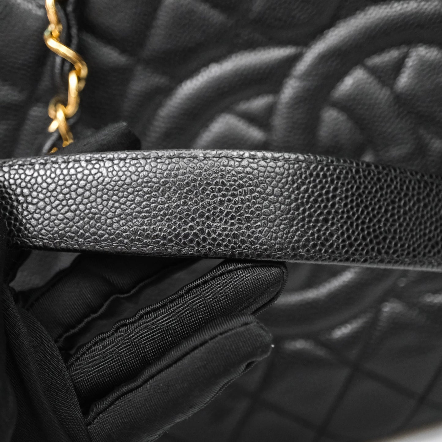 Chanel GST Black Caviar Gold Hardware