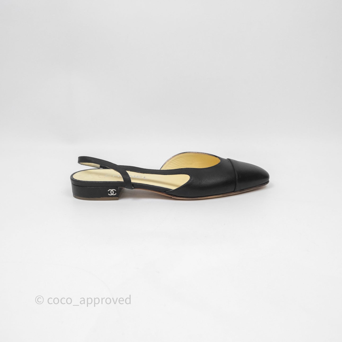 Chanel Classic Slingback Black Size 38