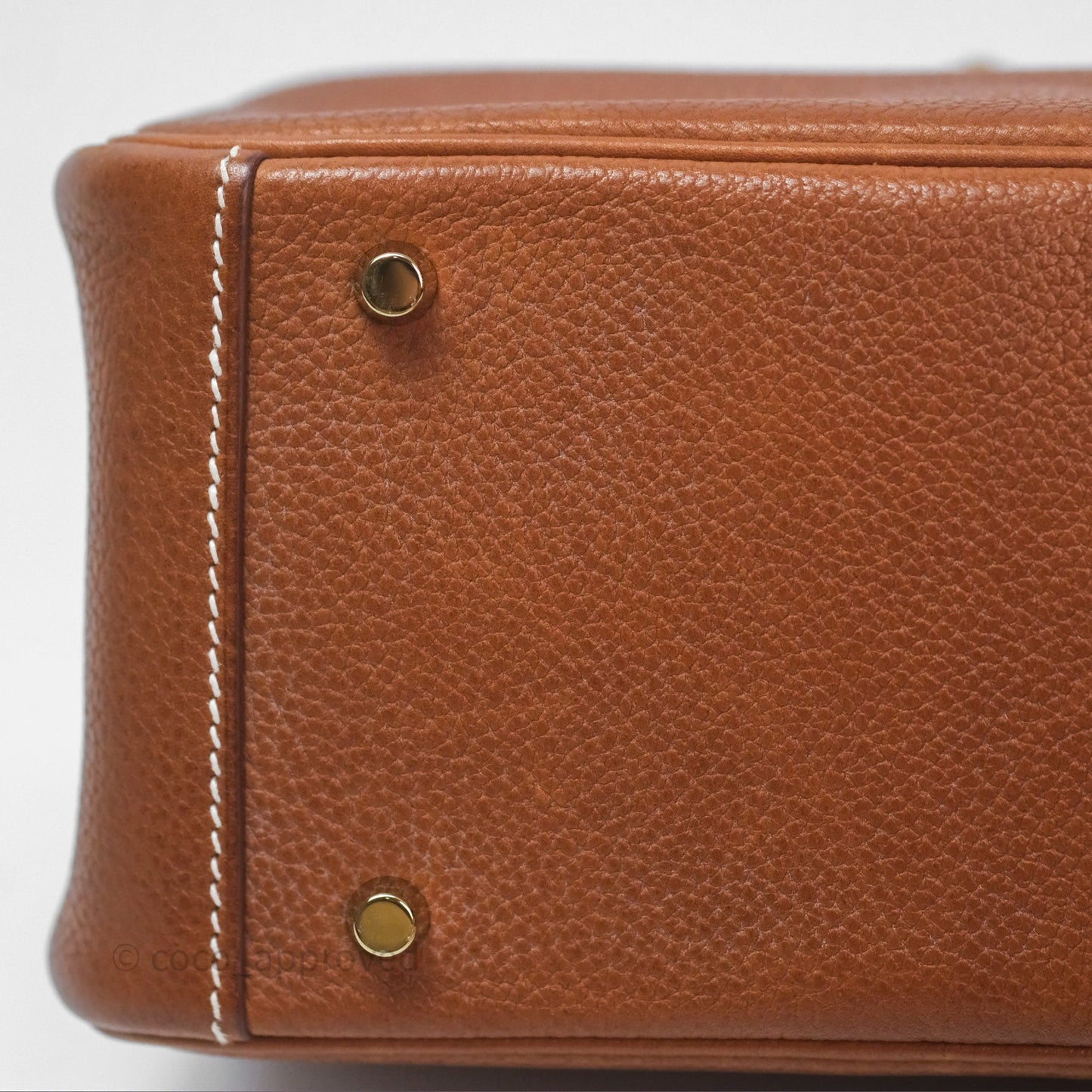 Hermès Mini Lindy 20 Fauve 34 Barenia Gold Hardware