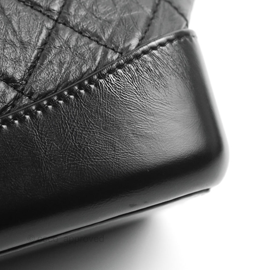 Chanel Small Gabrielle Backpack Black Aged Calfskin