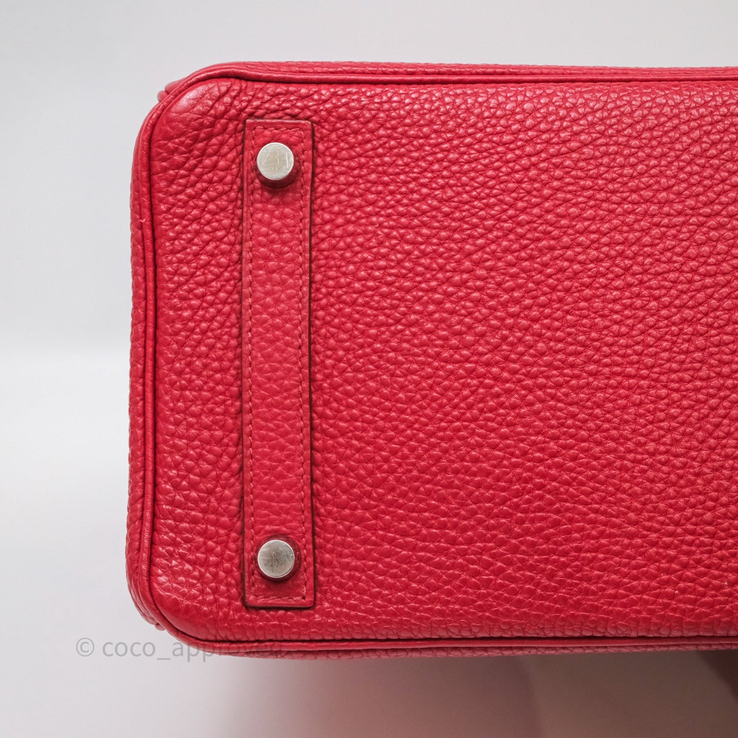 Hermès Birkin 30 Rouge Togo Palladium Hardware