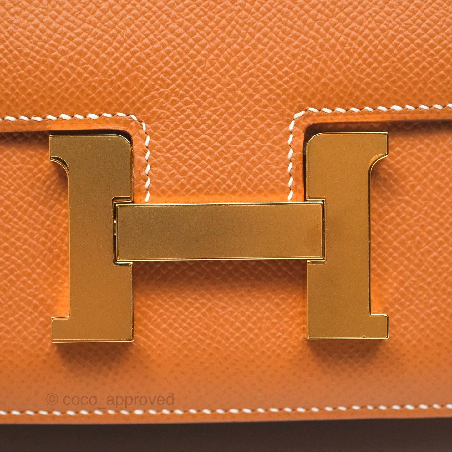 Hermès Constance Mini 18 Gold Epsom Gold Hardware