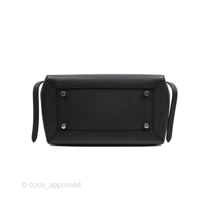 Celine Mini Belt Bag Dark Navy Grained Calfskin Silver Hardware