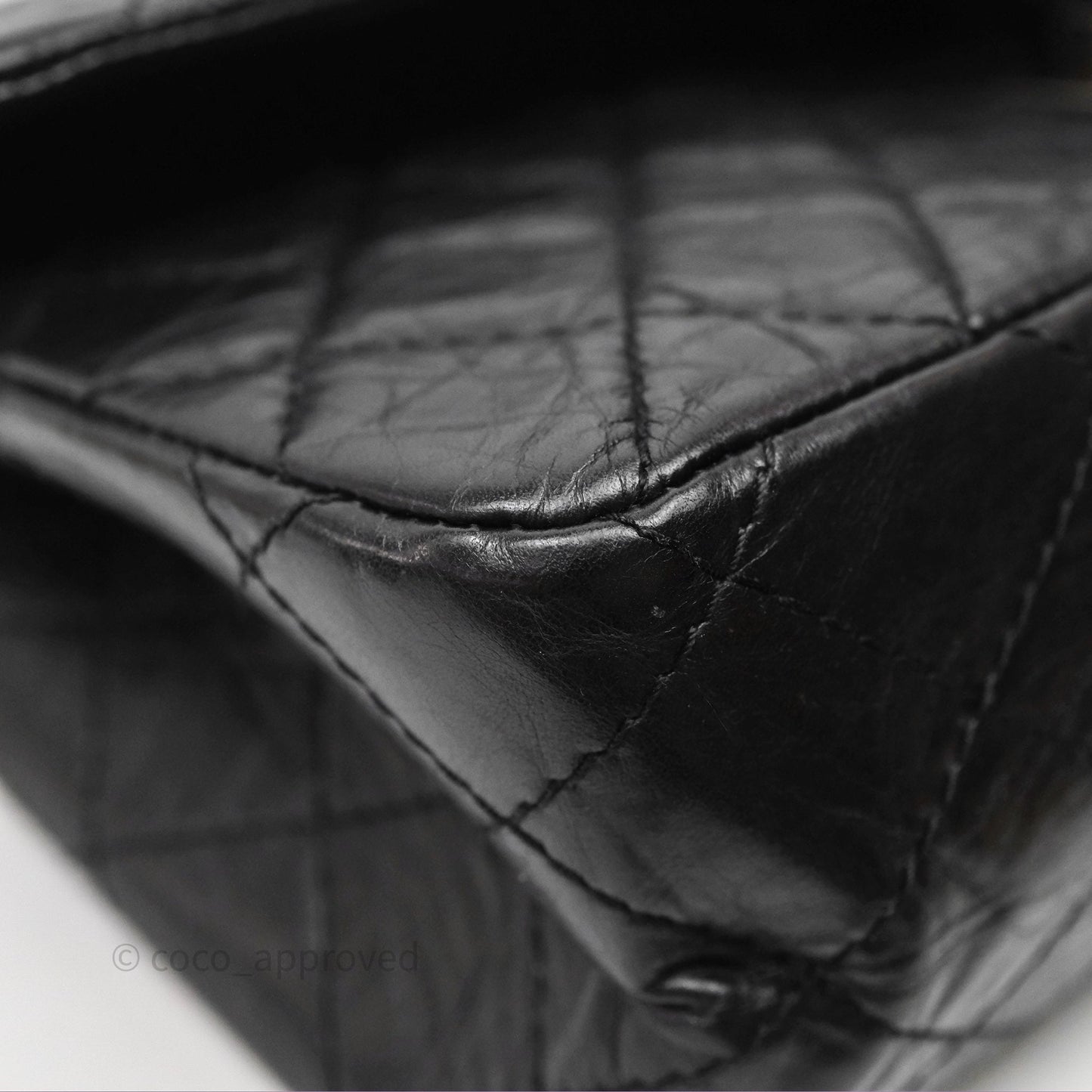 Chanel Reissue Quilted Aged Calfskin Black Ruthenium Hardware 226