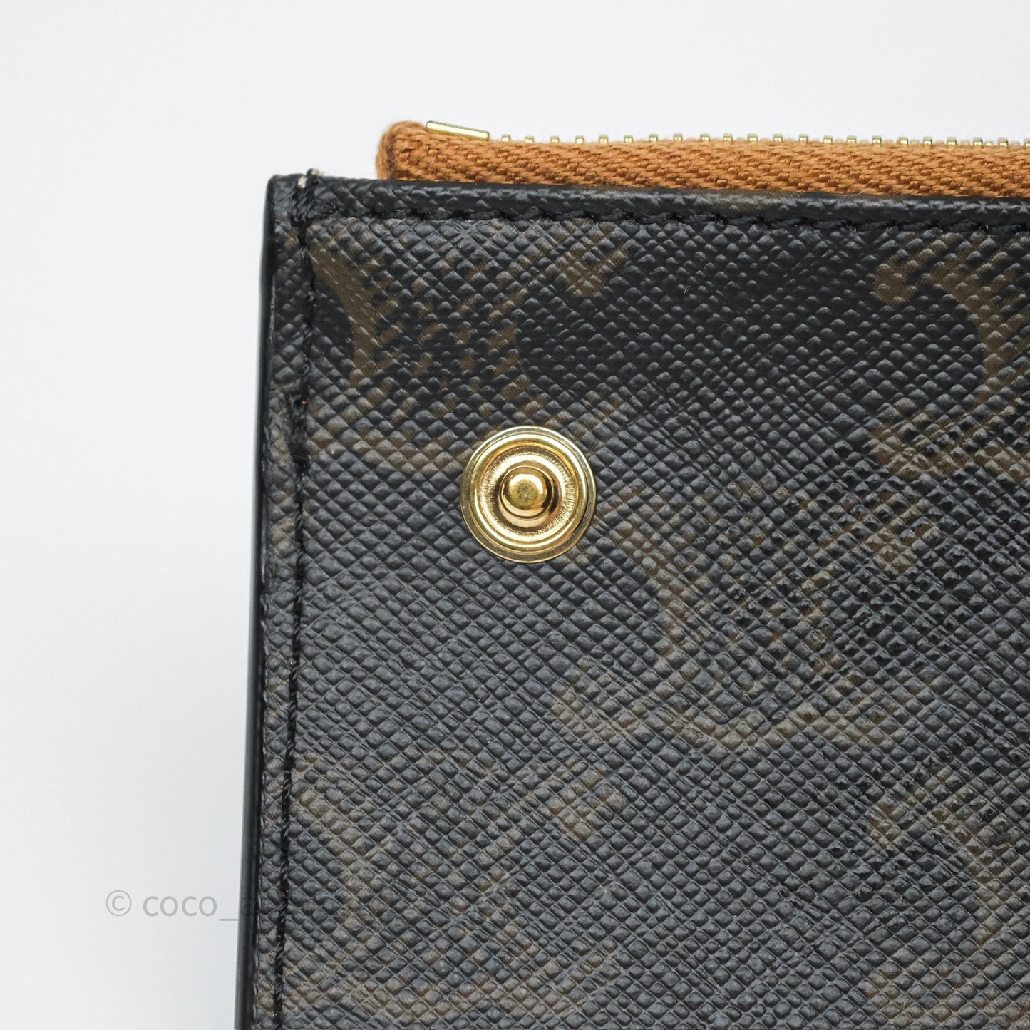 Celine Compact Wallet with Coin Triomphe Canvas Tan