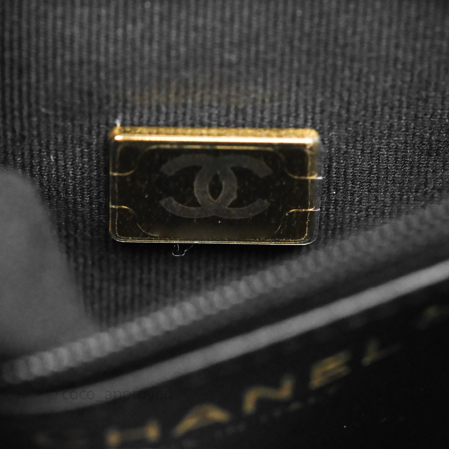 Chanel Kelly Bag Quilted Black Shiny Crumpled Calfskin Aged Gold Hardware