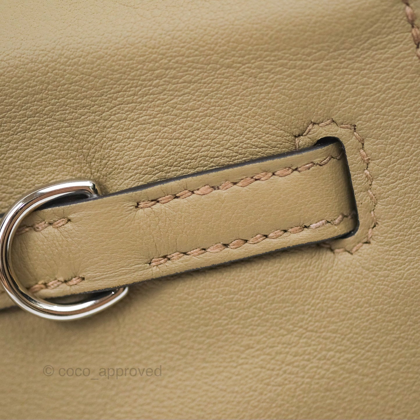 Hermès Kelly Danse II Bag Beige Marfa Palladium Hardware