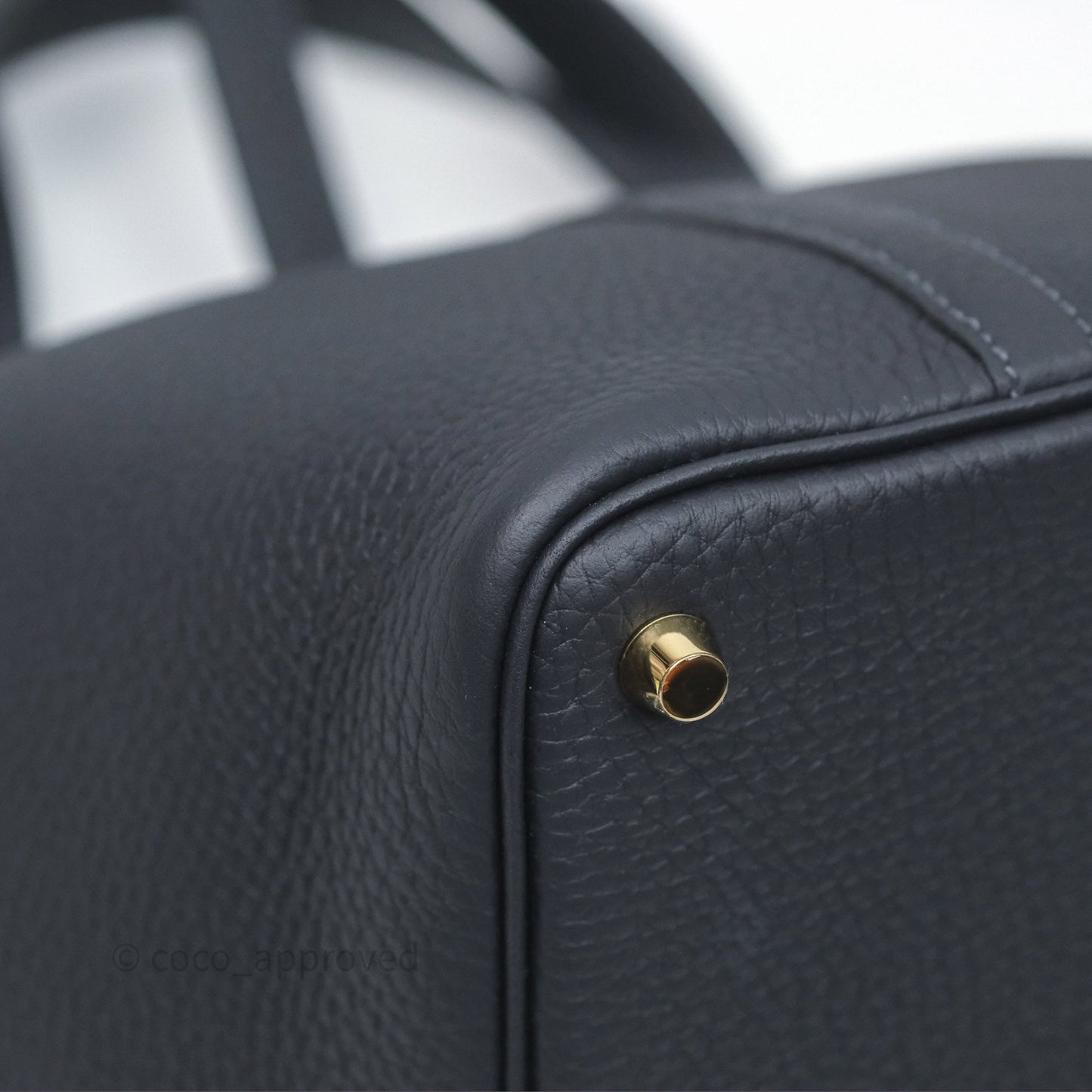Hermès Picotin 18 Caban 3Y Clemence Gold Hardware