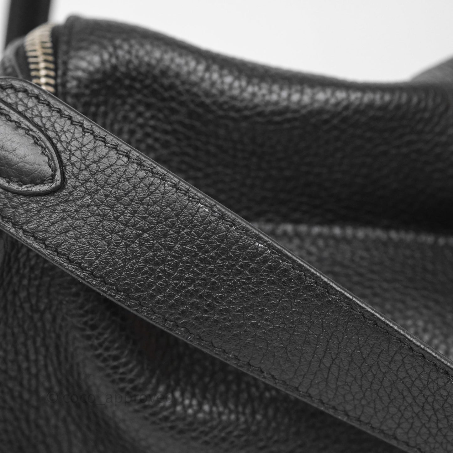 Hermès Lindy 30 Black Clemence Palladium Hardware