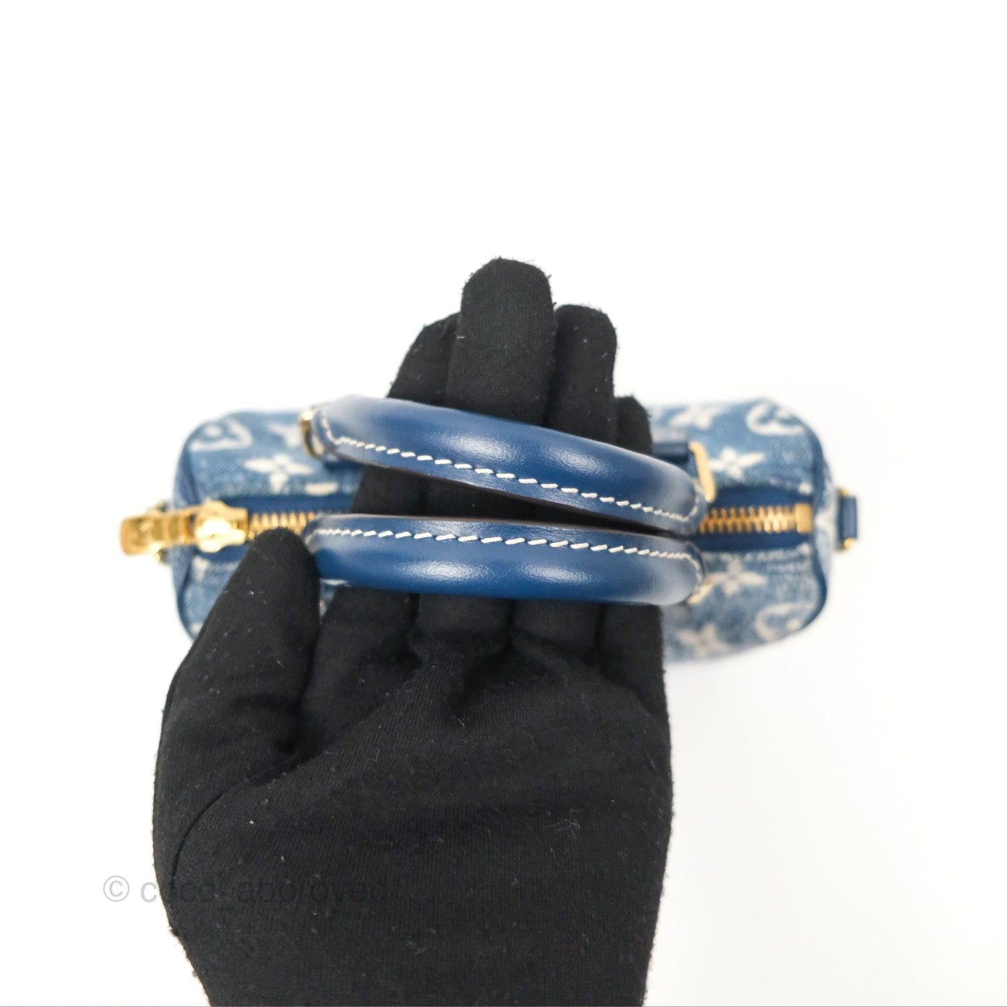 Louis Vuitton Nano Speedy Denim Monogram Blue