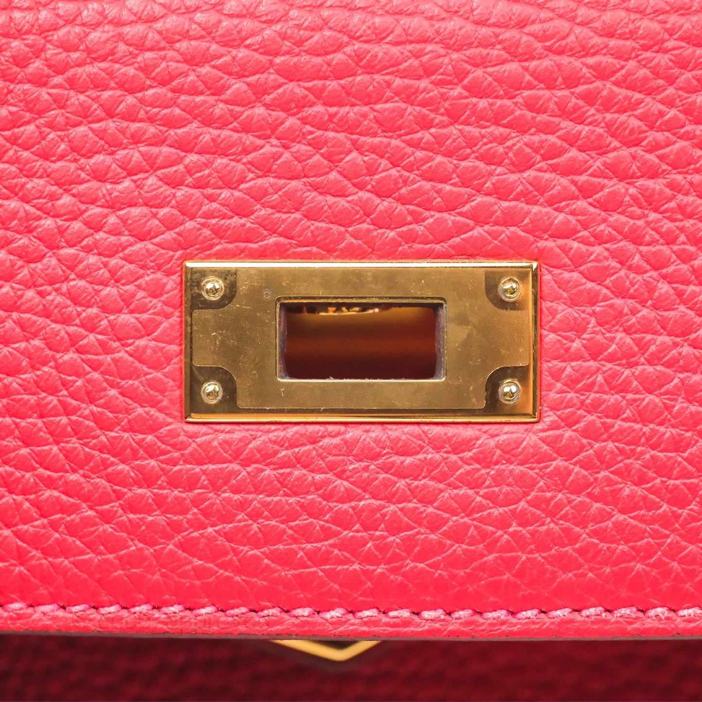Hermès Kelly 28 Retourne Rouge Tomate S5 Clemence Gold Hardware