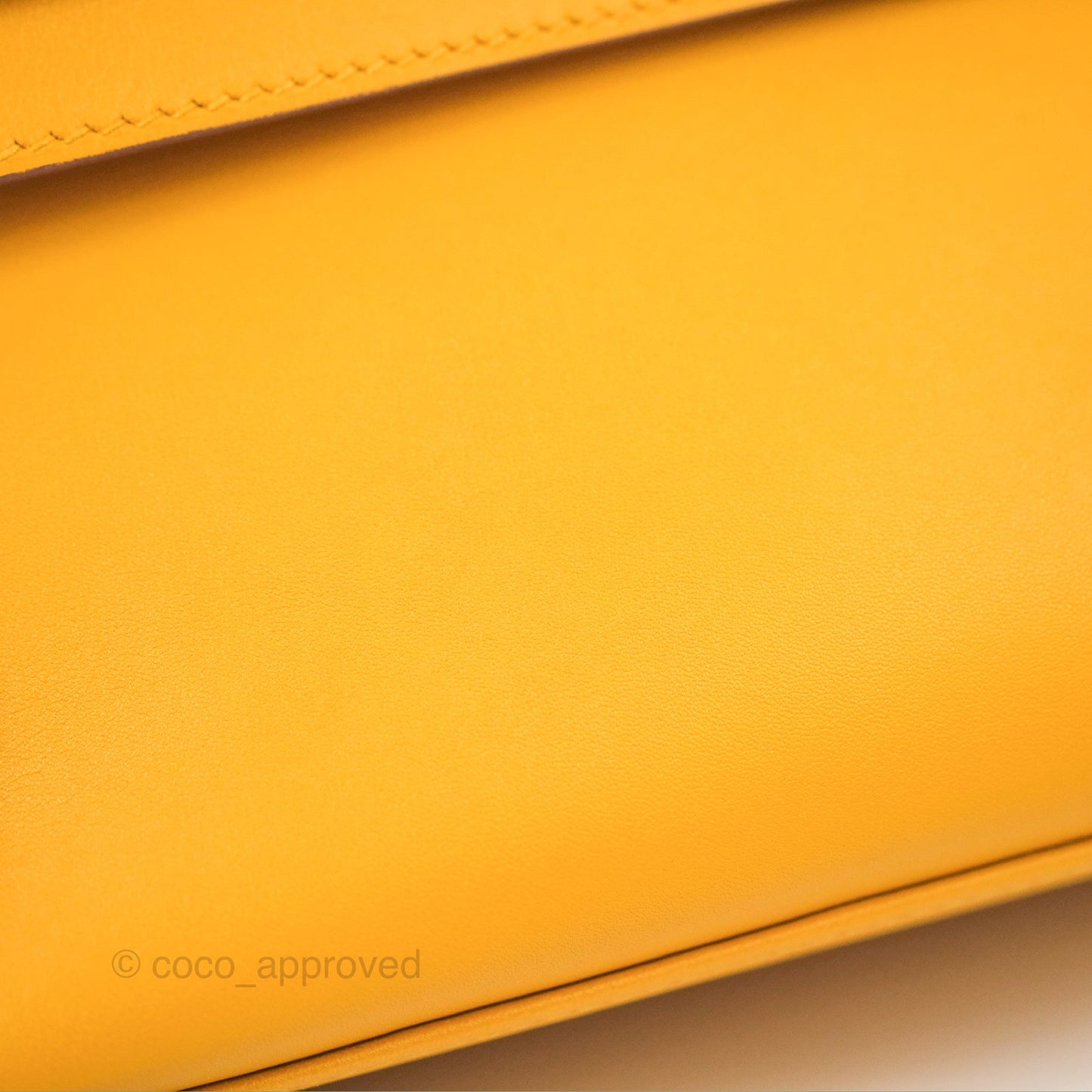Hermès Kelly Mini Pochette Jaune Ambre Swift Gold Hardware