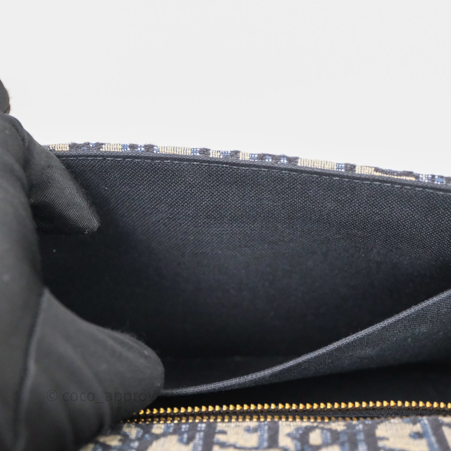 Christian Dior 30 Montaigne Bag Blue Dior Oblique Jacquard Dior