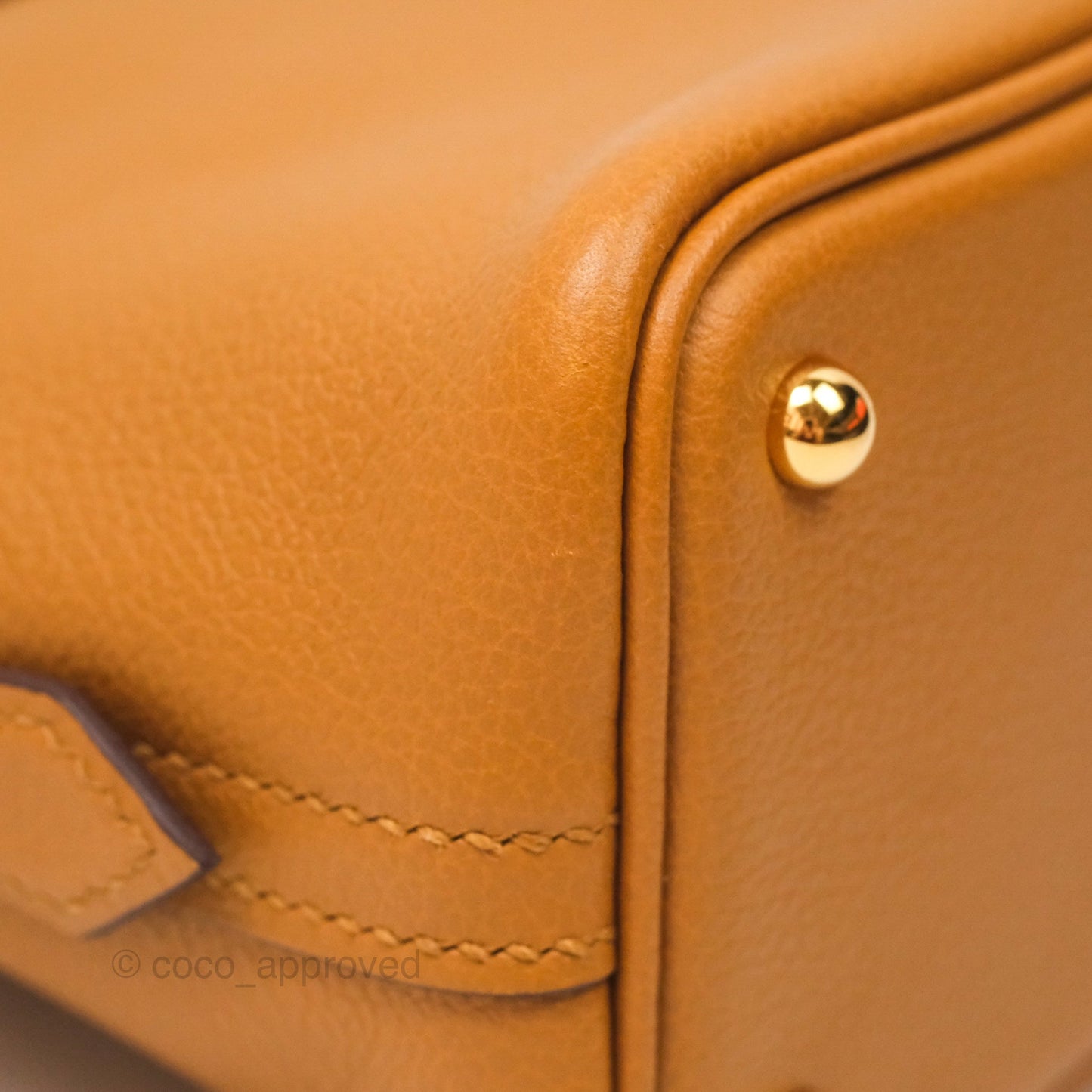 Hermès Bolide Mini 1923 Evercolor Caramel 28/ Mauve Pale 09 Gold Hardware