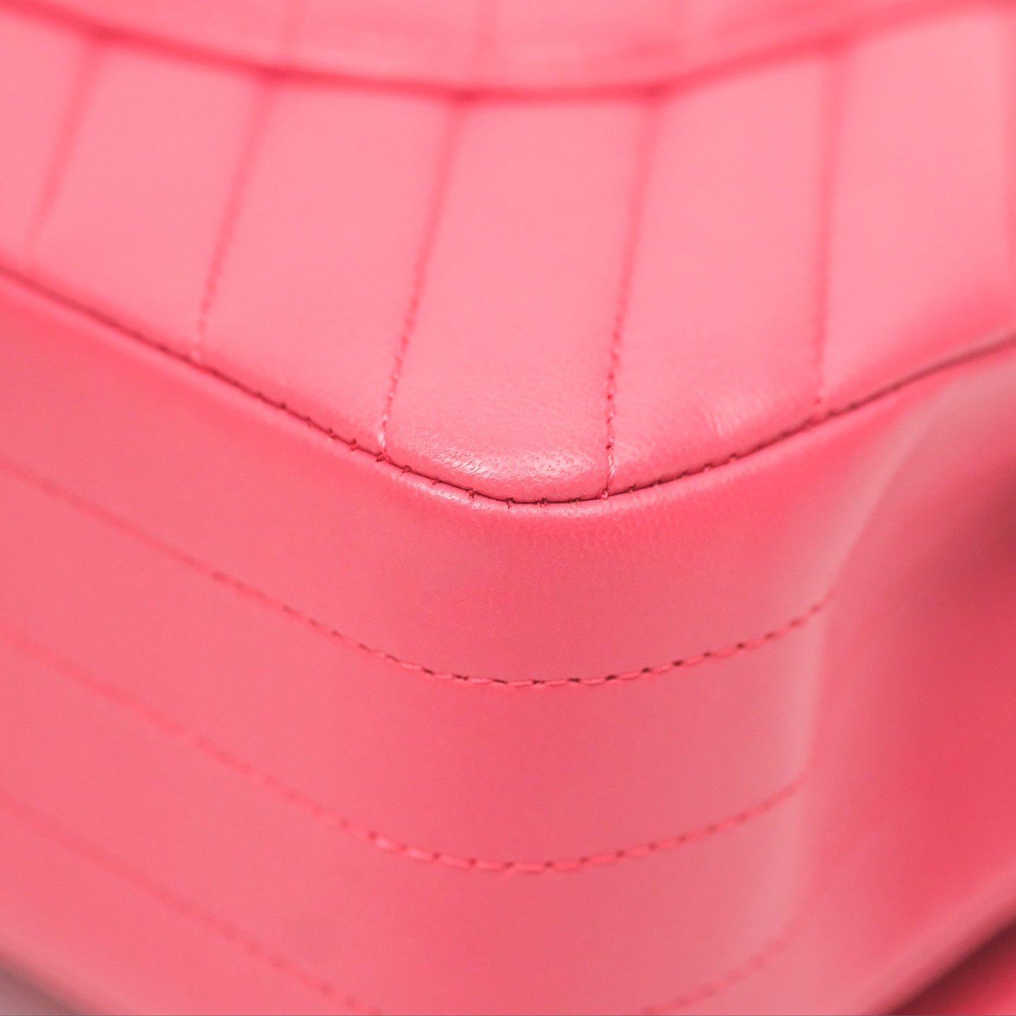 Chanel Medium Classic Flap Chevron Pink Lambskin Gold Hardware