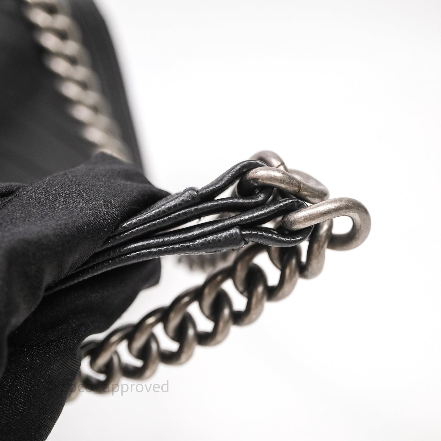 Chanel Medium Boy Chevron Black Caviar Ruthenium Hardware