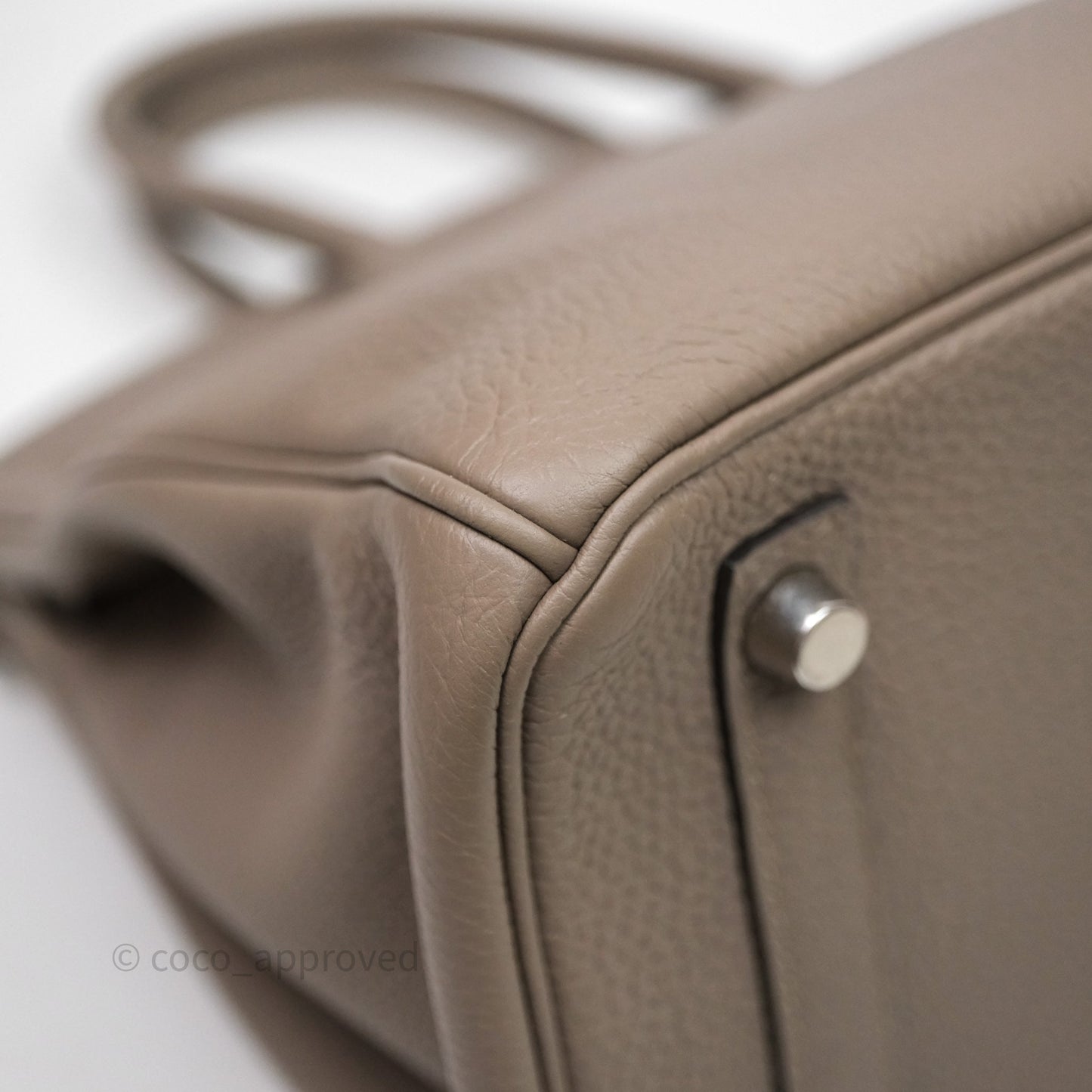 Hermès Birkin 30 Gris Asphalt M8 Togo Palladium Hardware