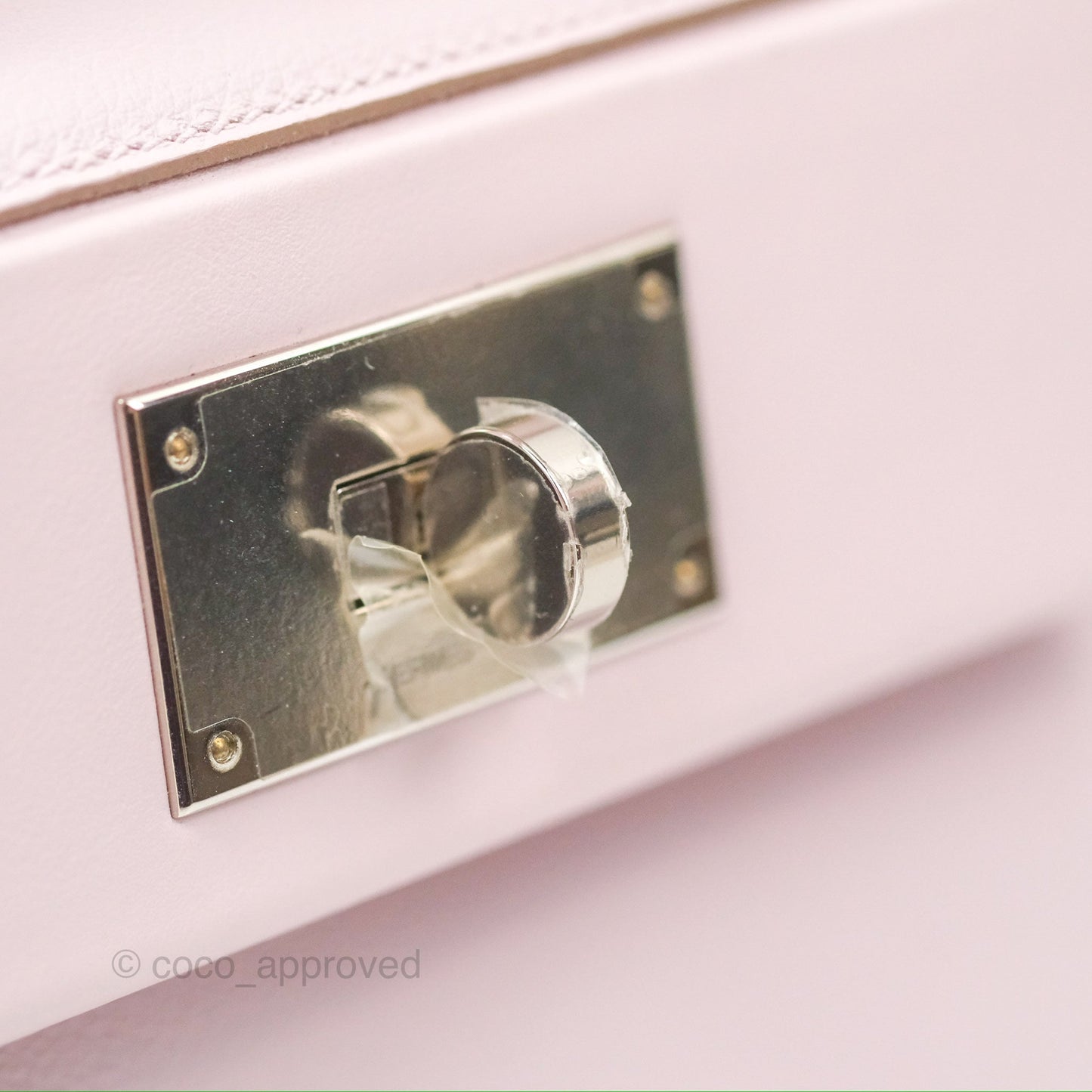 Hermès 24/24 21 Mini Mauve Pale Evercolor/Swift Palladium Hardware
