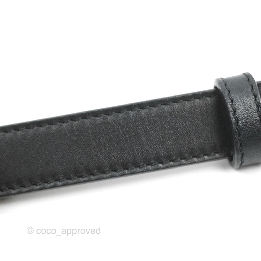Gucci Calfskin Double GG 20mm Belt 75 30 Black