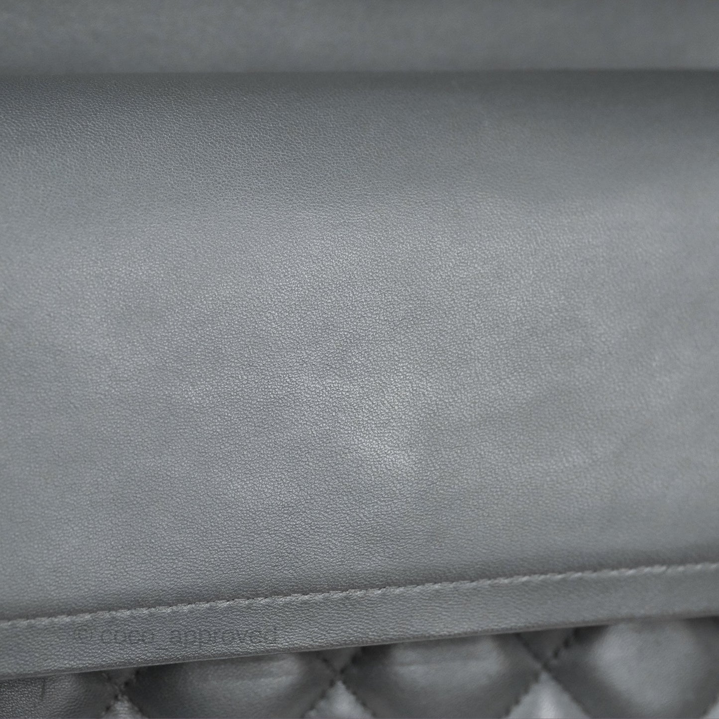 Chanel Jumbo Double Flap Dark Grey Lambskin Brushed Gold Hardware⁣⁣