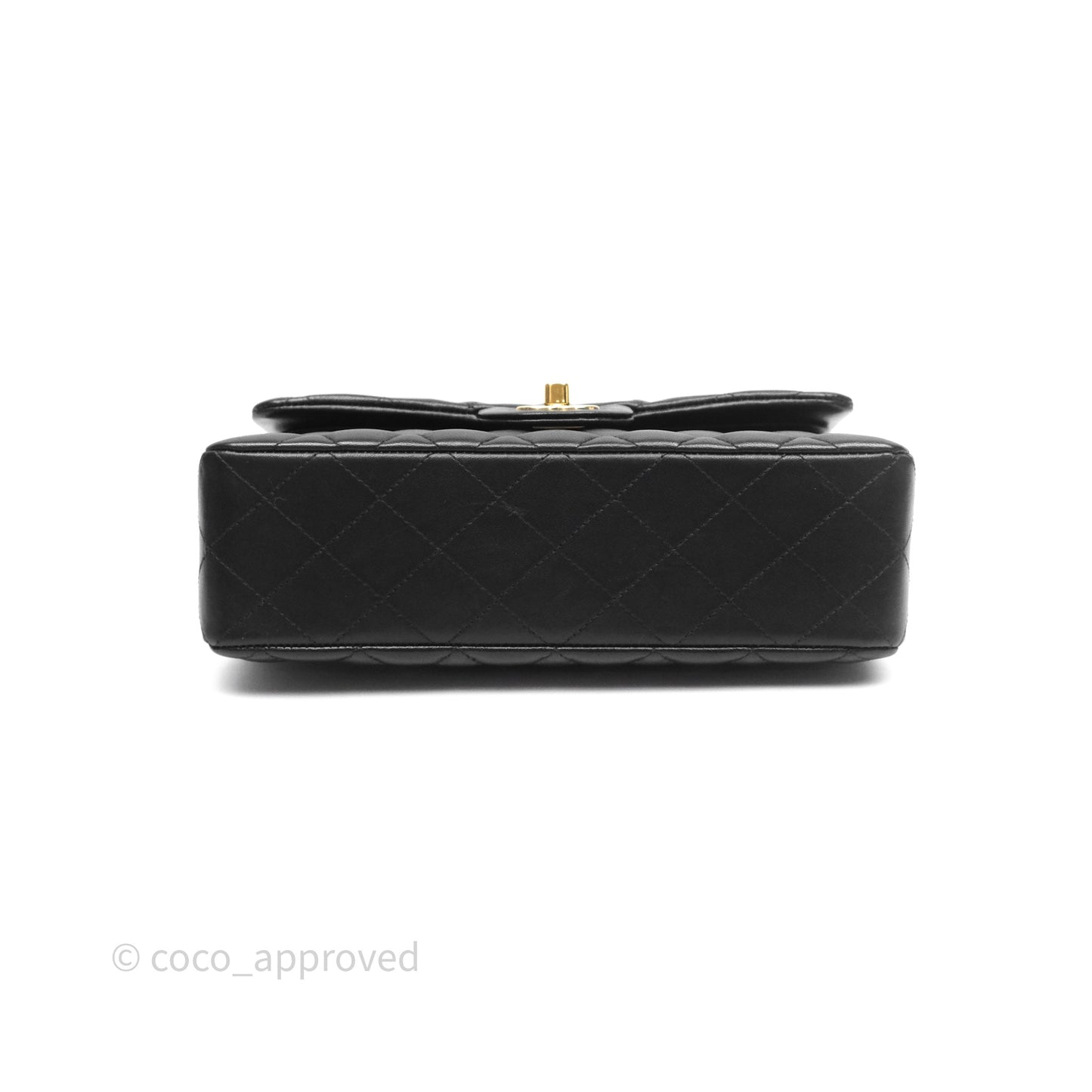 Chanel Small Classic Flap Quilted Black Lambskin Gold Hardware