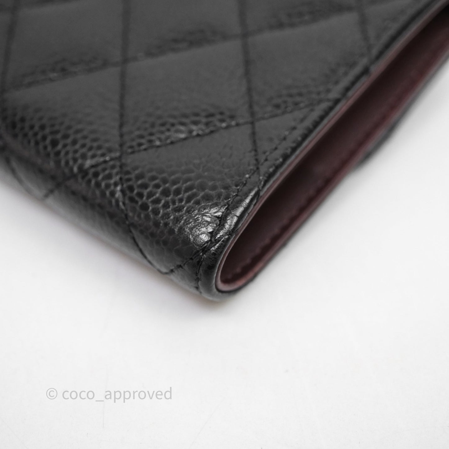 Chanel Classic Short Flap Wallet Black Caviar Gold Hardware