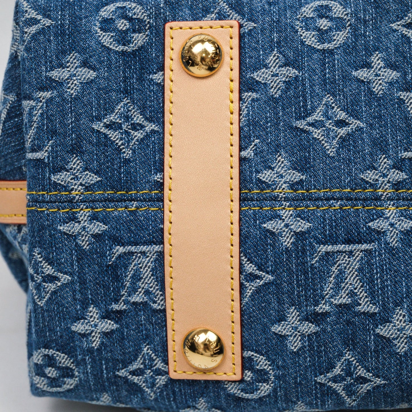 Louis Vuitton CarryAll MM Denim Blue Monogram