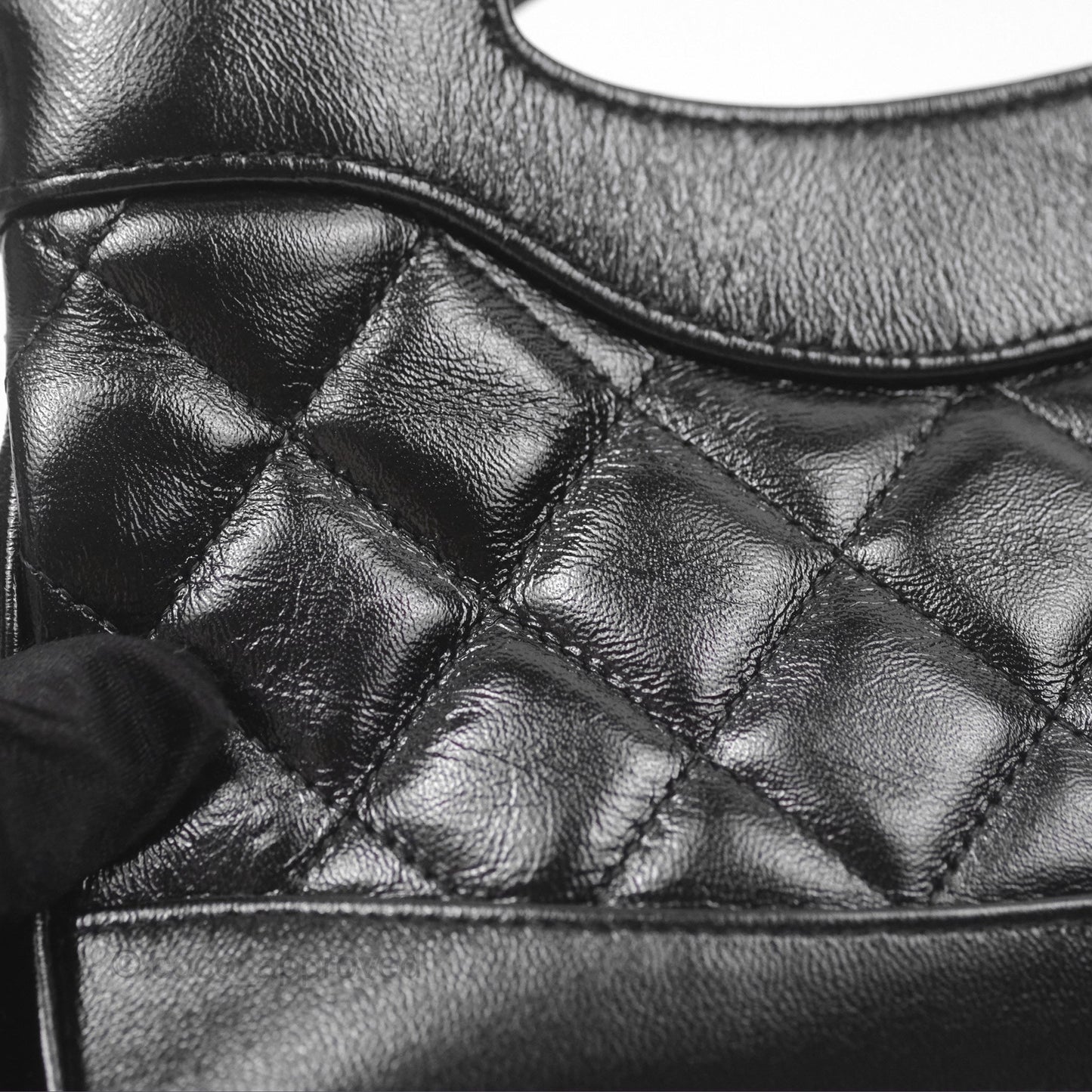 Chanel Nano 31 Black Shiny Lambskin Gold Hardware