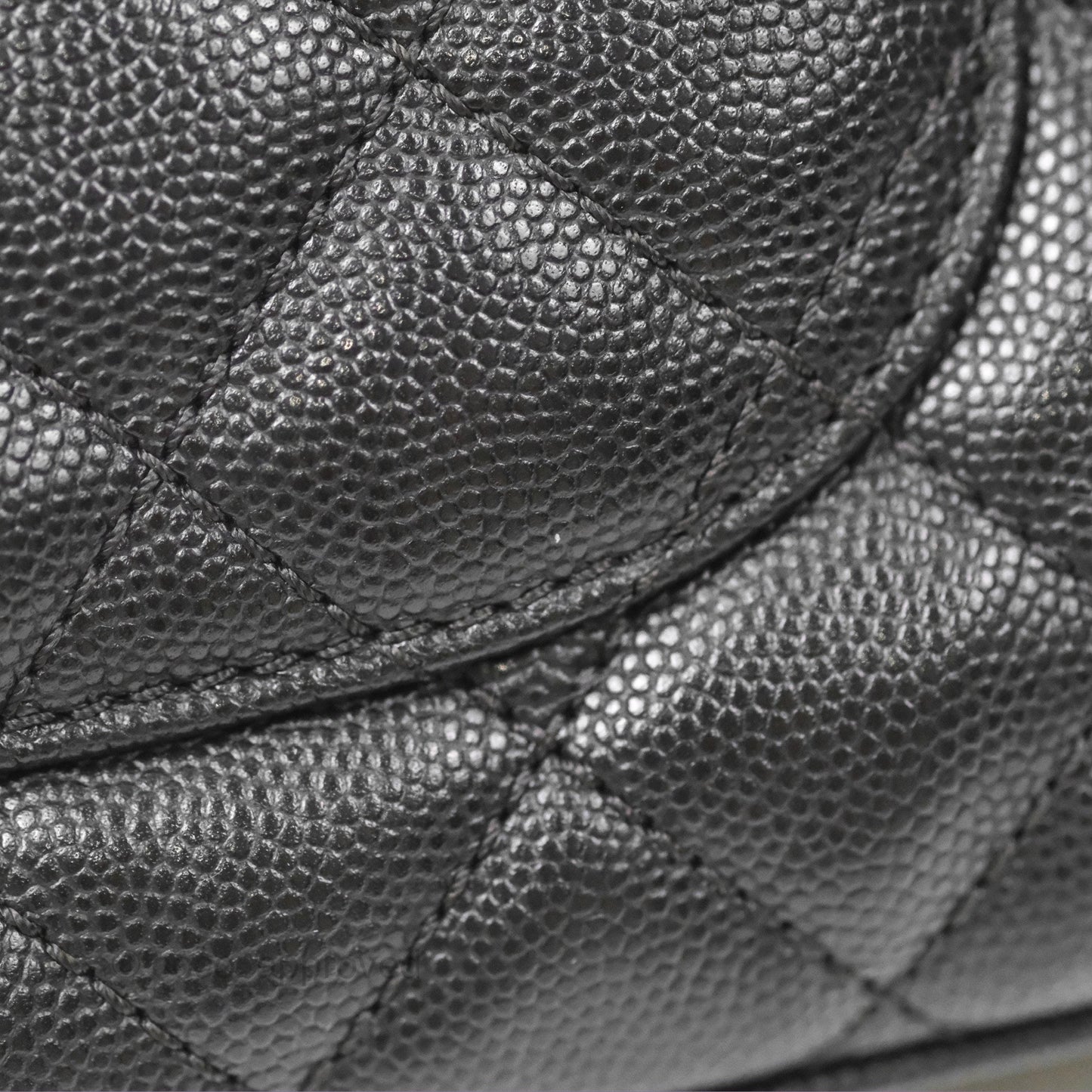 Chanel Small Coco Handle Quilted Black Caviar Gold Hardware