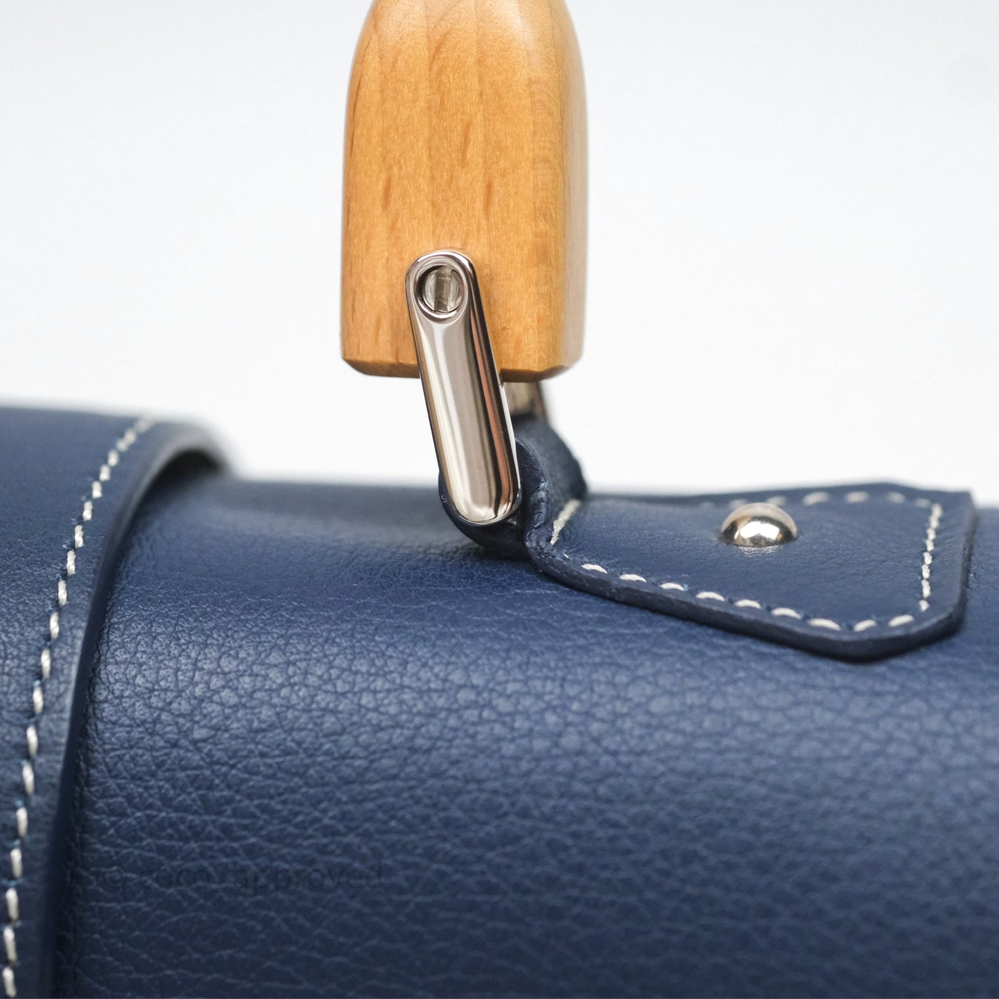 Goyard Saïgon Mini Bag Navy Goyardine Canvas/ Chevroches Calfskin