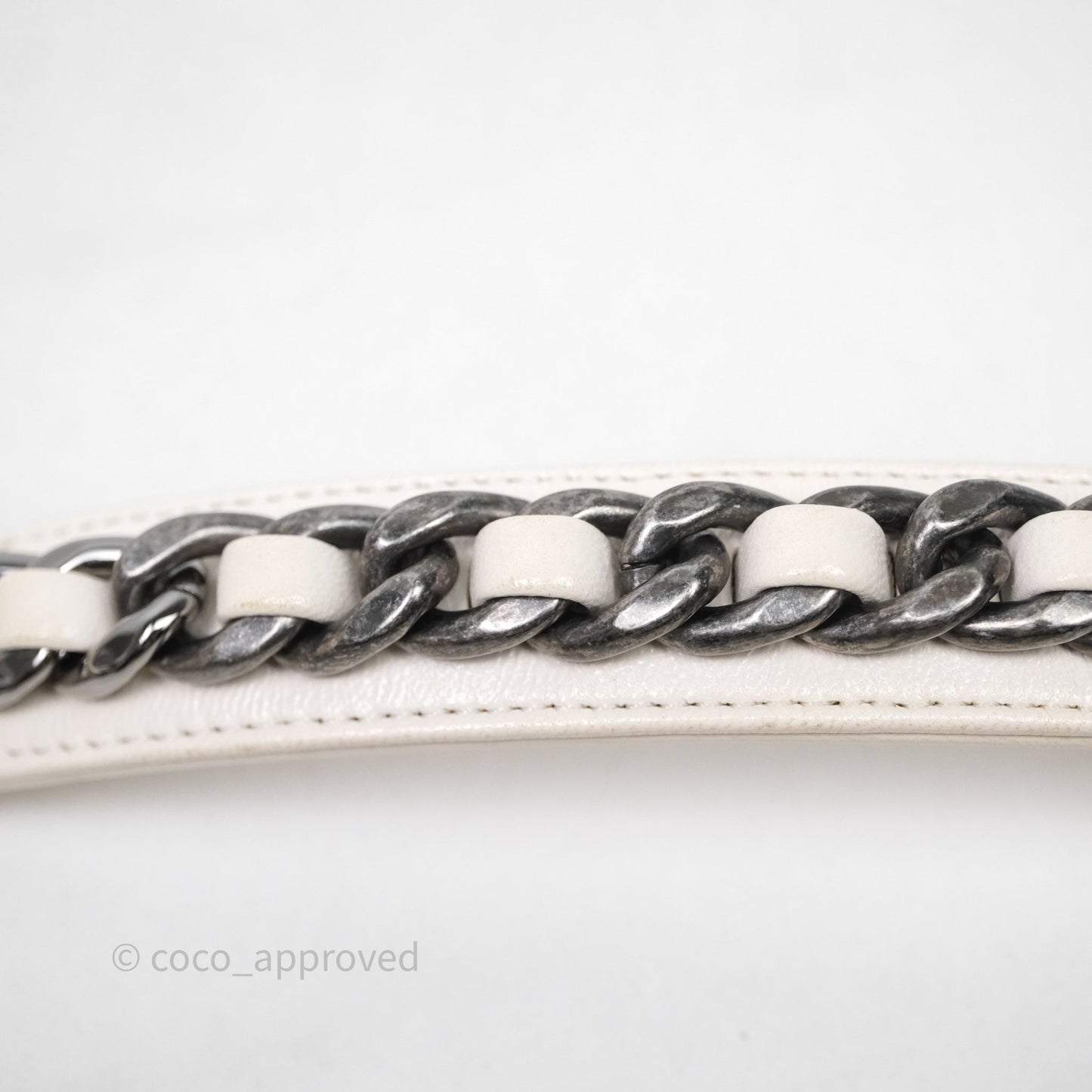 Chanel 19 Small Ivory White Mixed Hardware
