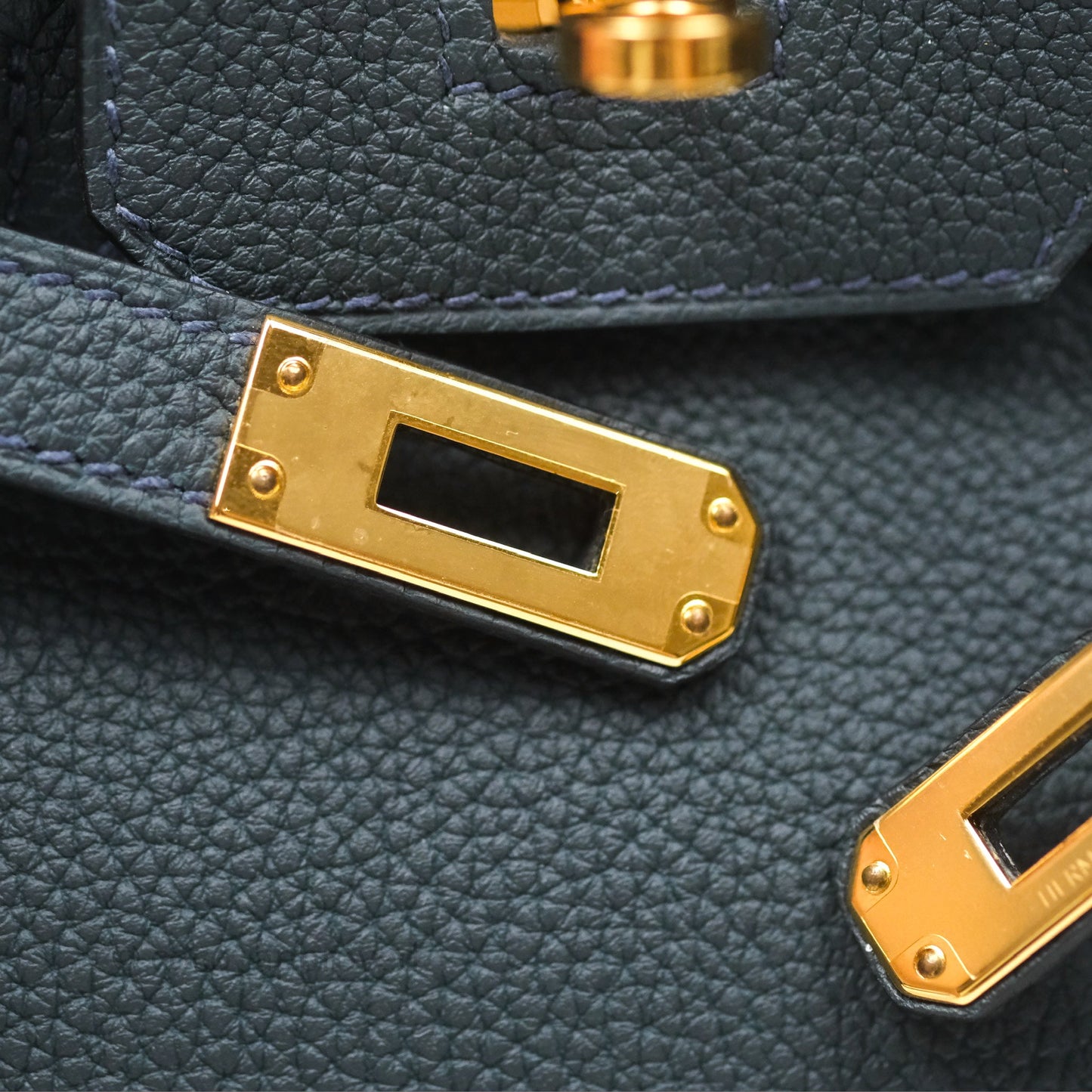 Hermès Birkin 25 Retourne Vert Rousseau V0 Togo Gold Hardware