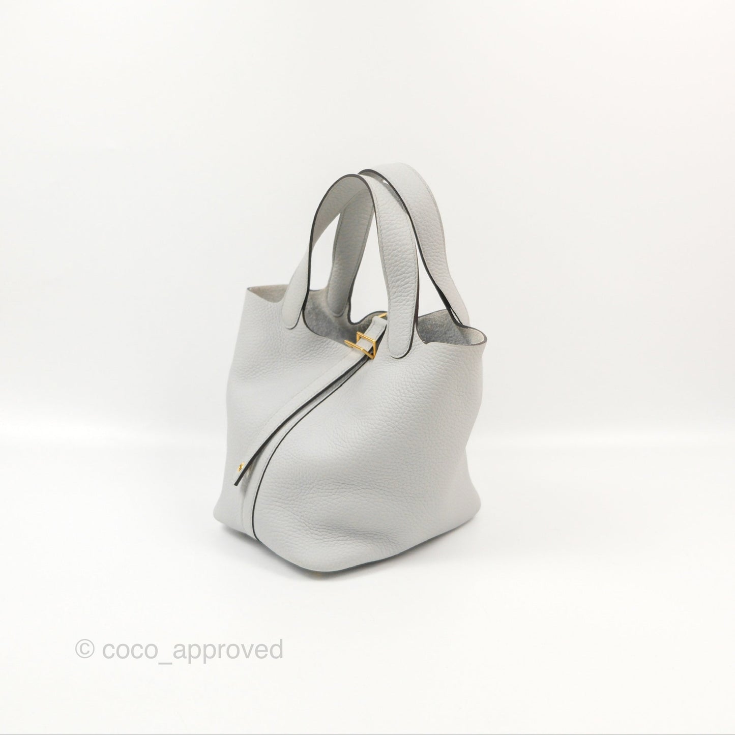 Hermès Picotin 18 Blue Pale Clemence Gold Hardware