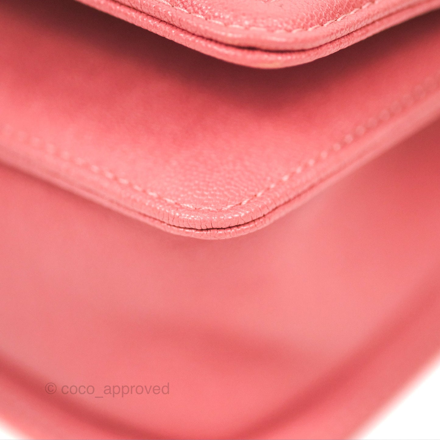 Chanel Small Chevron Boy Pink Caviar Gold Hardware