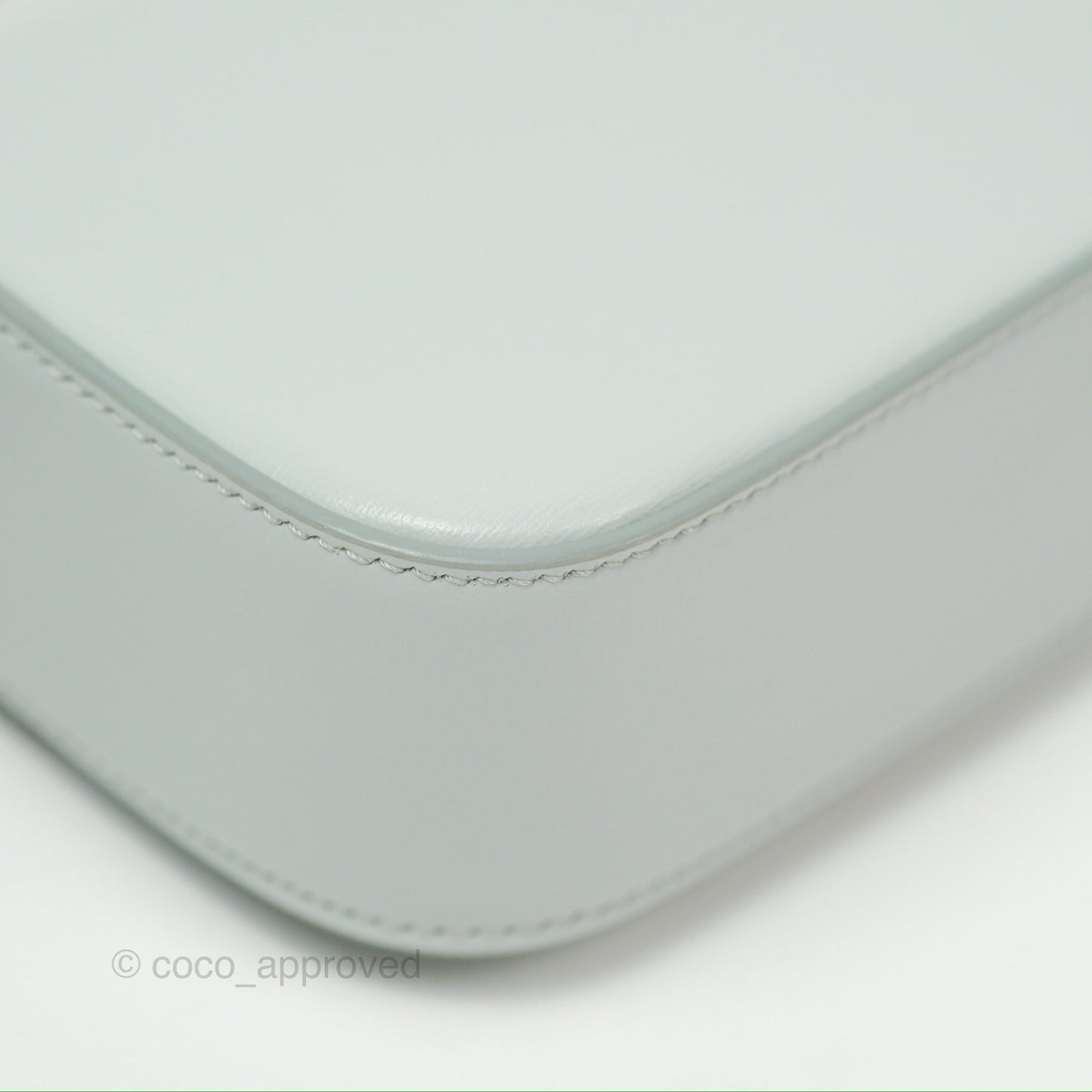 Celine Mini Claude Triomphe Bag Shiny Calfskin Soft Blue