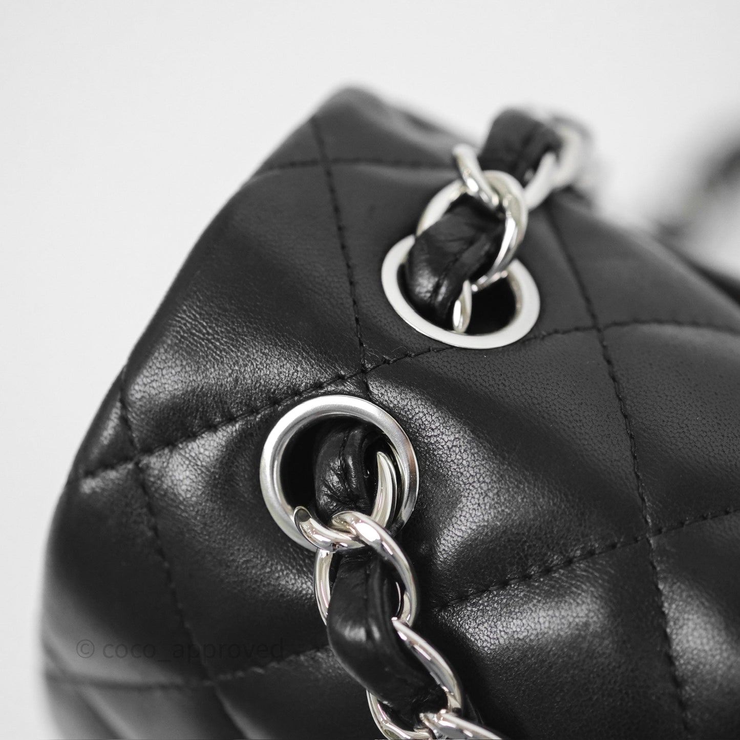 Chanel Jumbo Double Flap Black Lambskin Silver Hardware⁣⁣