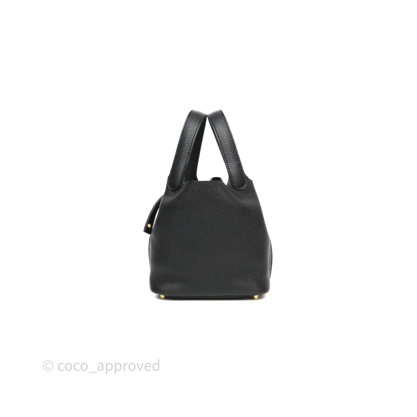 Hermès Picotin Lock 18 Black Noir 89 Clemence Gold Hardware