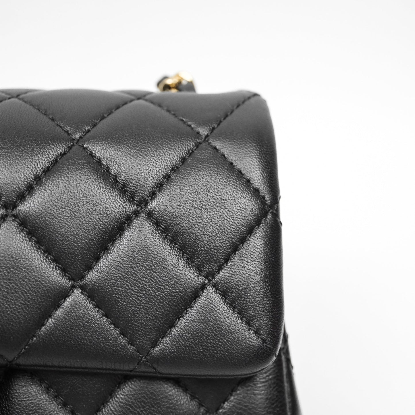 Chanel Ball Crush Mini Rectangular Black Lambskin Gold Hardware