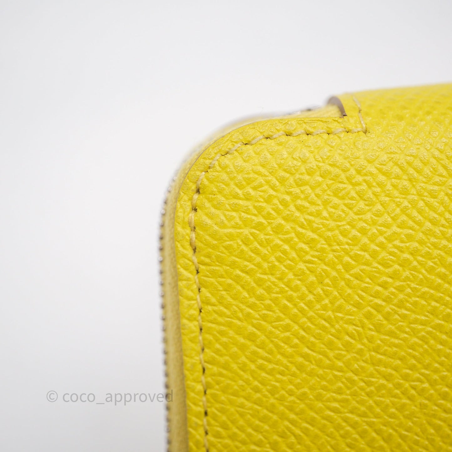Hermès Silk In Compact Wallet Yellow Epsom
