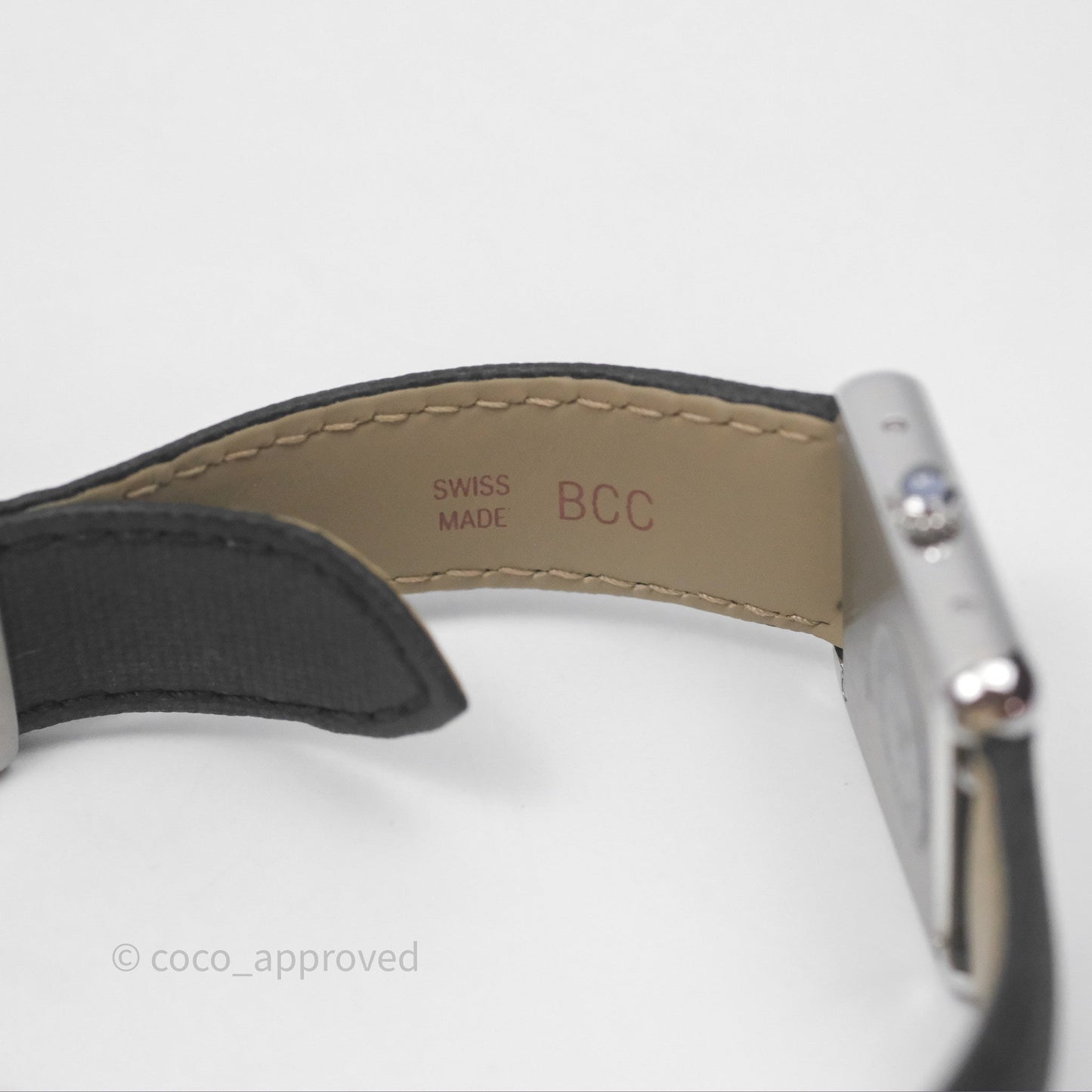 Cartier Tank Solo Watch Small Model Steel Black